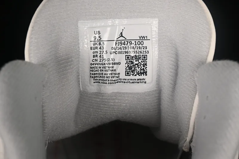 All categories Air Jordan Jordan series basketball shoes Air Jordan 3 OG version Air Jordan 3 "Craft Ivory" AJ3 Joe 3 ivory white full first layer FJ9479-100